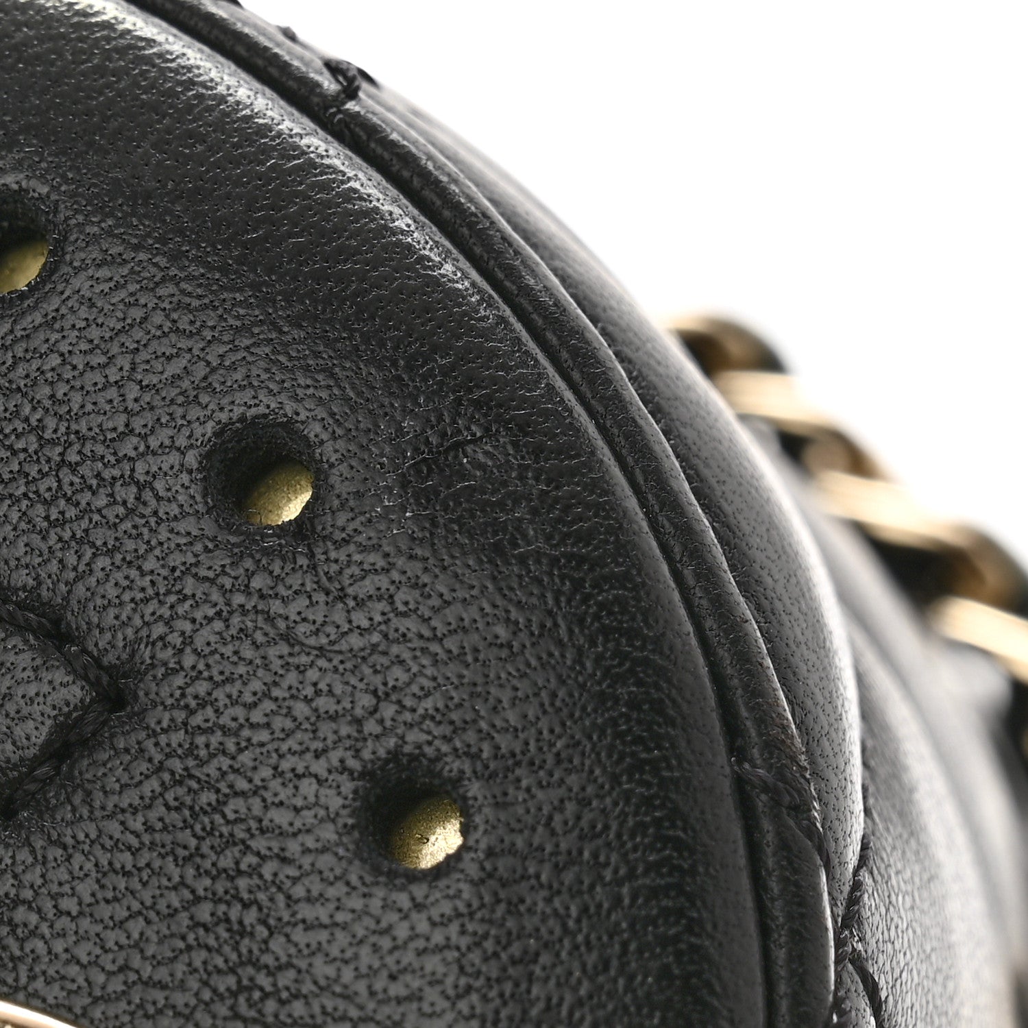 Chanel Lambskin Quilted CC To Drink Water Bottle Black Gold 10 of 11