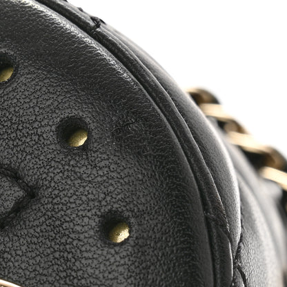 Chanel Lambskin Quilted CC To Drink Water Bottle Black Gold 10 of 11