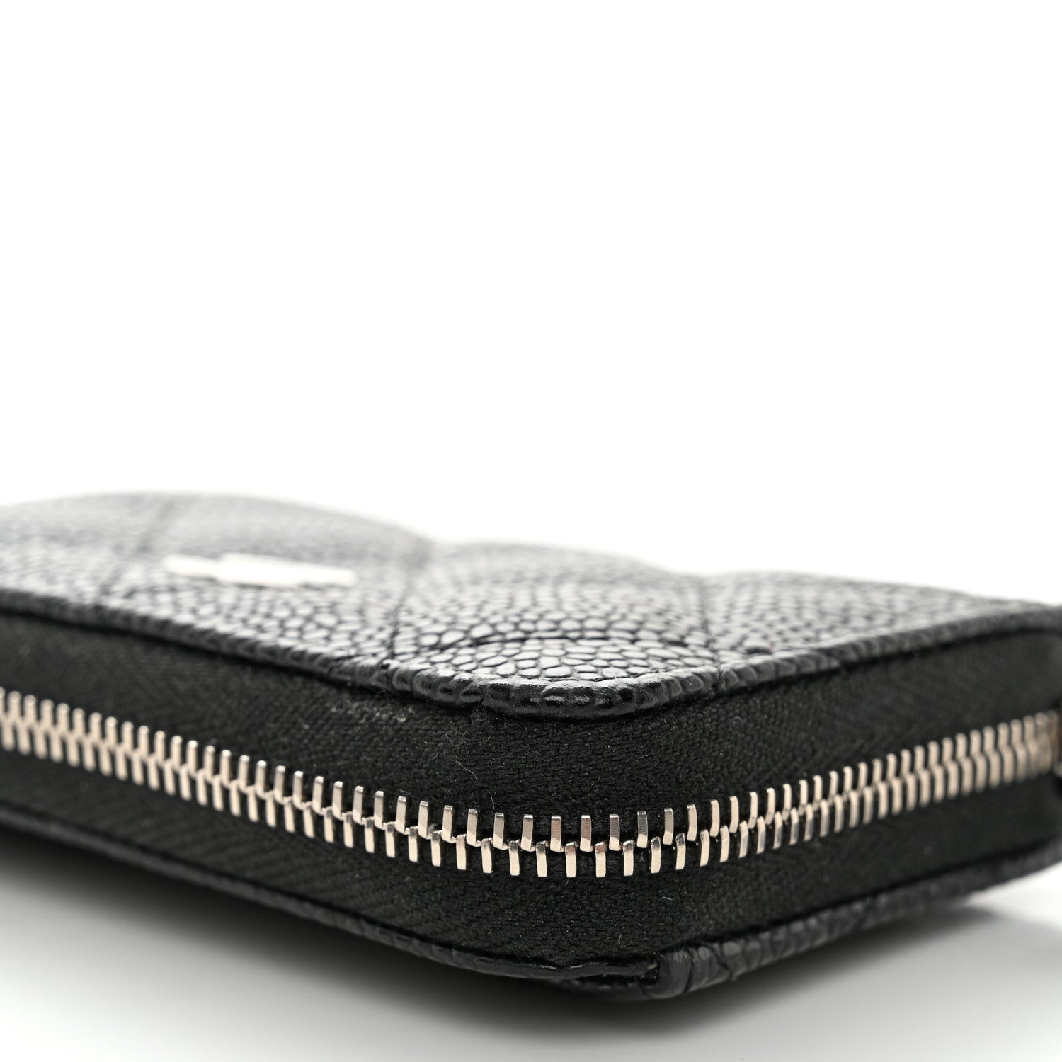 Chanel Caviar Quilted Classic Zipped Coin Purse Black 8 of 9