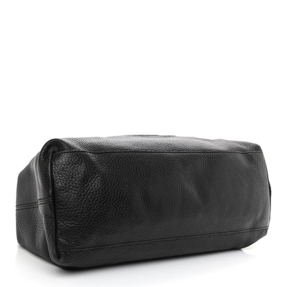 Gucci Pebbled Calfskin Medium Soho Chain Shoulder Bag Black 4 of 15