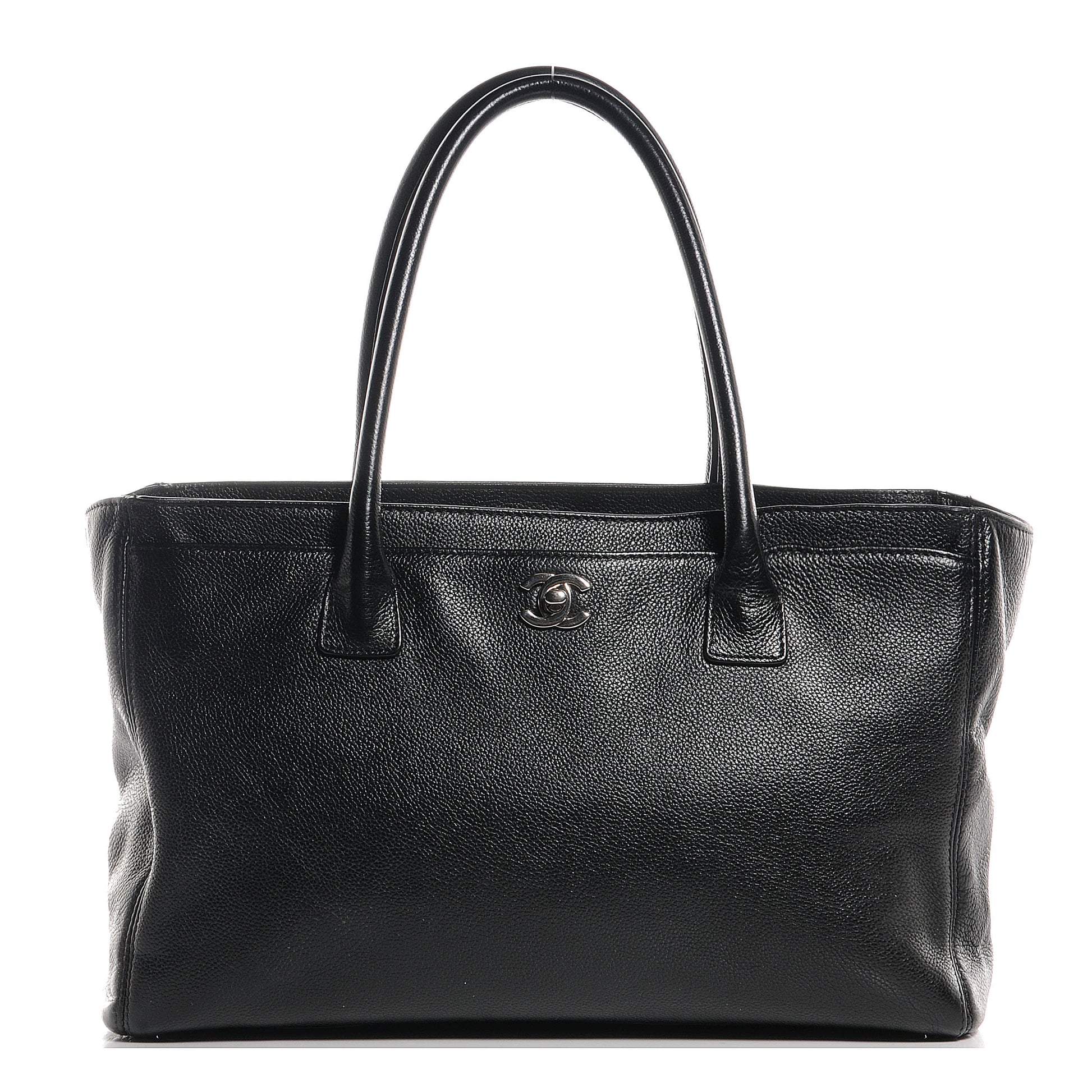 Chanel Calfskin Cerf Executive Shopper Tote Black 1 of 7