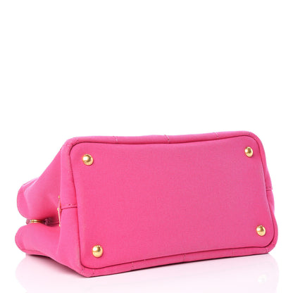 Prada Canapa Small Logo Tote Fuxia 4 of 14