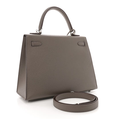 Hermes Epsom Kelly Sellier 25 Etain 3 of 12
