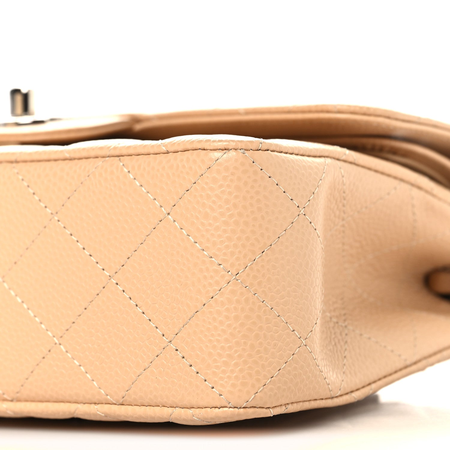 Chanel Caviar Quilted Small Double Flap Beige 10 of 10