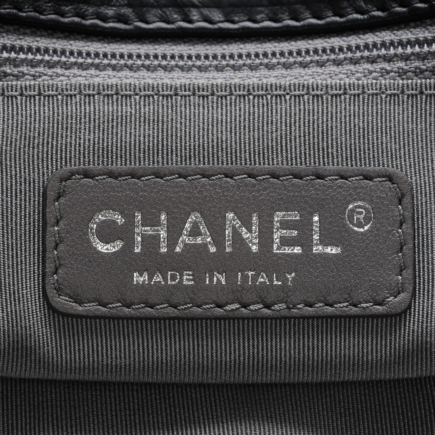 Calfskin Ultra Stitch Oversize Flap Black
