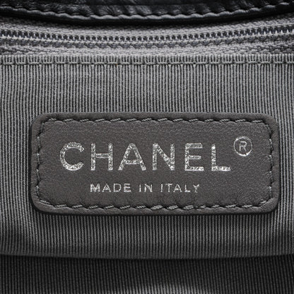 Chanel Calfskin Ultra Stitch Oversize Flap Black 6 of 7