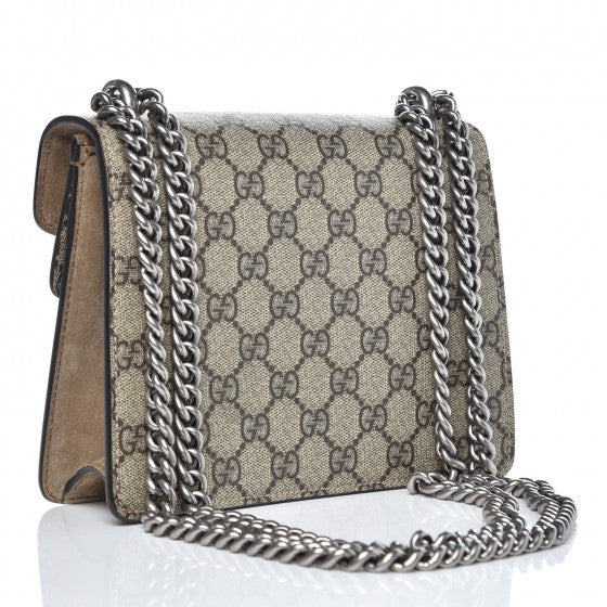 GG Supreme Monogram Mini Dionysus Shoulder Bag Taupe