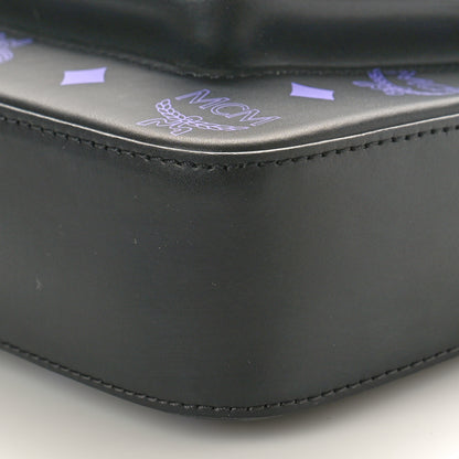 MCM Calfskin Color Splash Logo Small Millie Crossbody Belt Bag Dahlia Purple 9 of 9