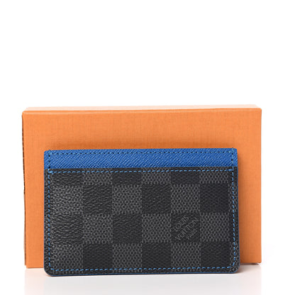 Louis Vuitton Damier Graphite Card Holder Blue 6 of 6