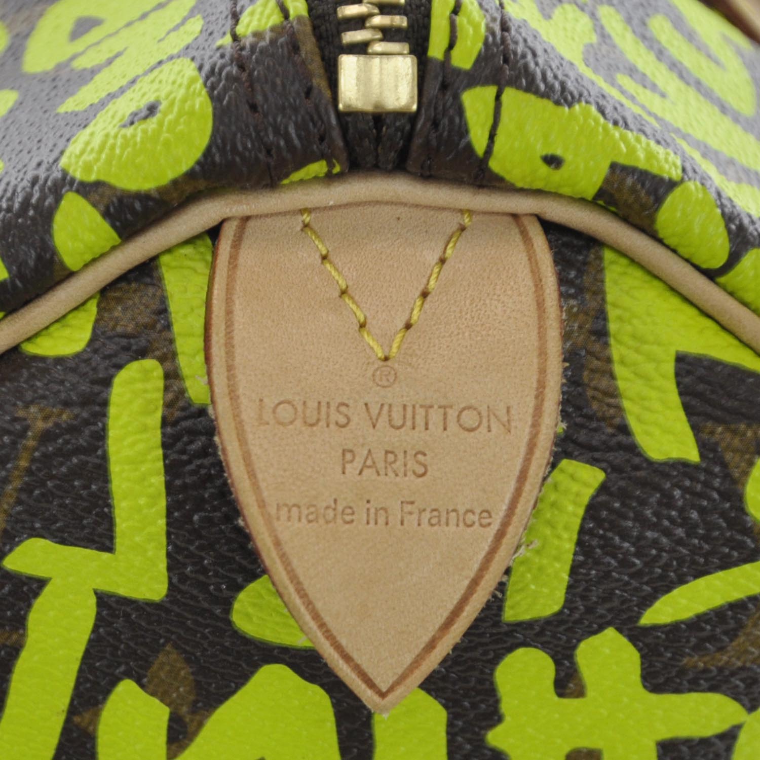 Louis Vuitton Monogram Graffiti Speedy 30 Green 7 of 10