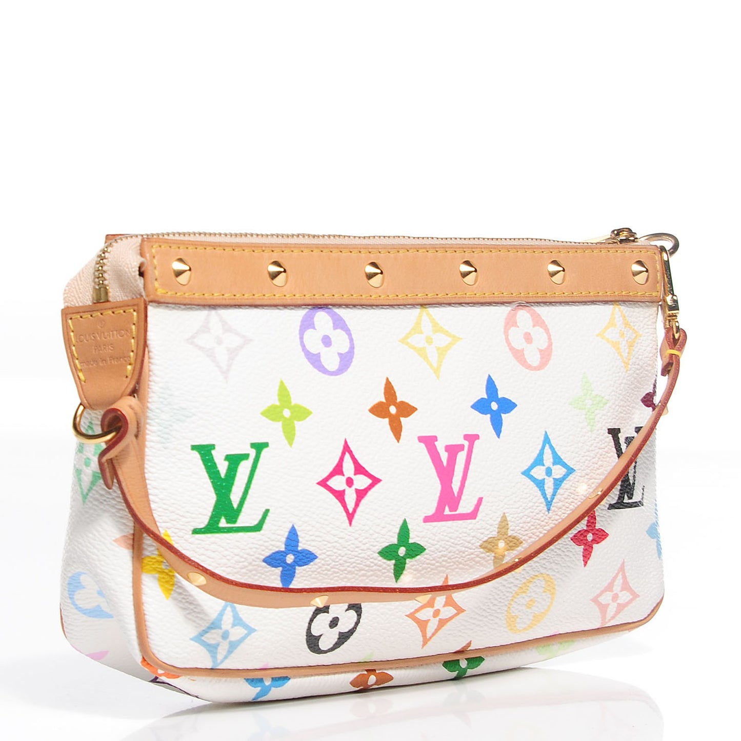 Monogram Multicolor Pochette Accessories White