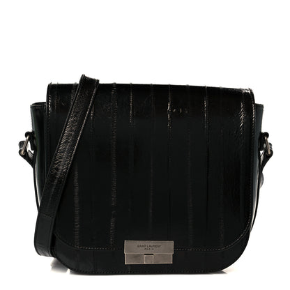 Saint Laurent Crinkled Matelasse Betty Messenger Black 1 of 12