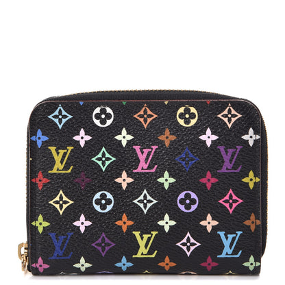 Louis Vuitton Monogram Multicolor Zippy Coin Purse Black Grenade 1 of 8