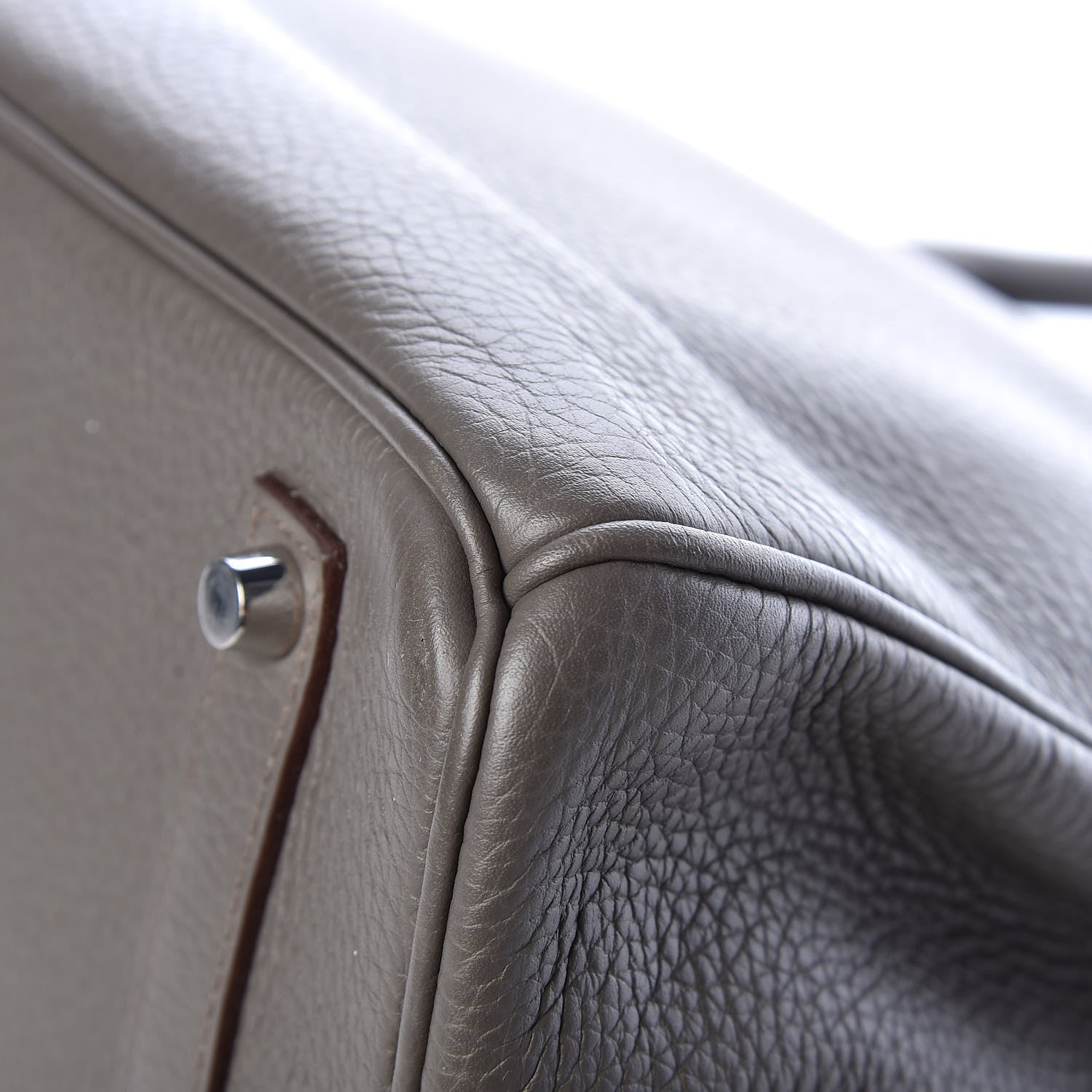 Hermes Taurillon Clemence Birkin 35 Taupe 28 of 33