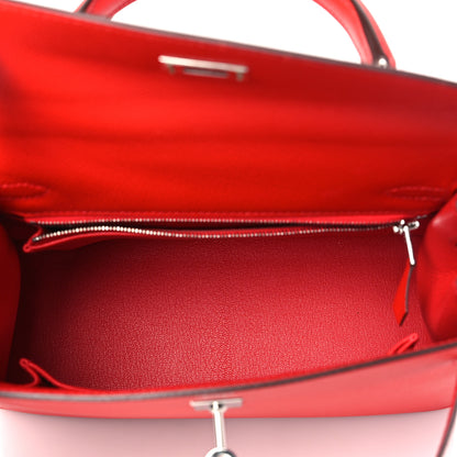 Hermes Epsom Kelly Sellier 25 Rouge Casaque 5 of 11