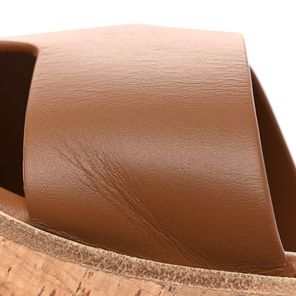 Hermes Calfskin Cork Eze 30 Sandals 37 Naturel 11 of 11