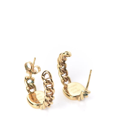 Louis Vuitton LV ID Chain Hoop Earrings 3 of 5