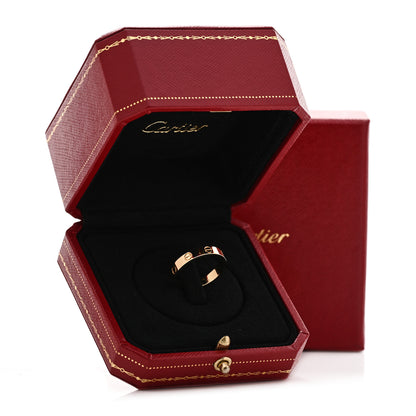 Cartier 18K Yellow Gold 3.5mm LOVE Wedding Band Ring 56 7.5 5 of 5