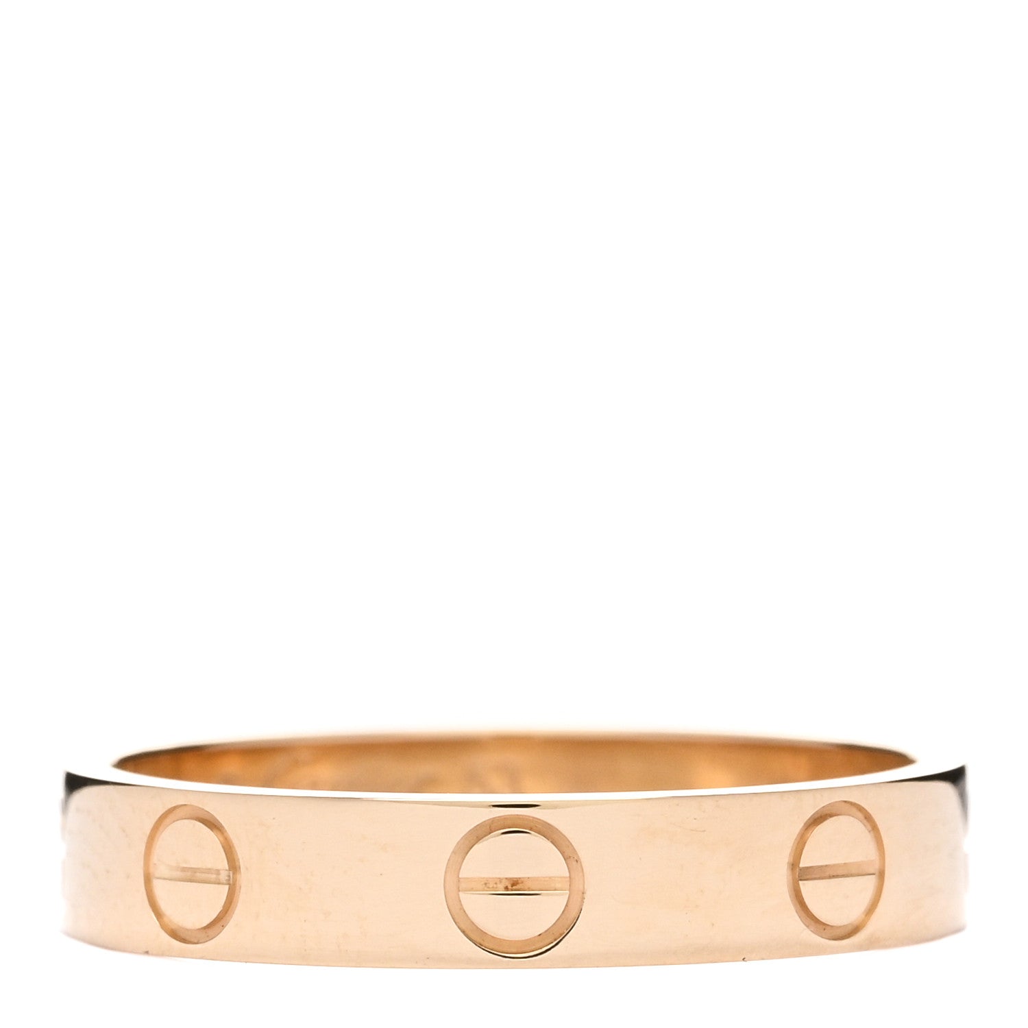 Cartier 18K Yellow Gold 3.5mm LOVE Wedding Band Ring 53 6.5 1 of 4