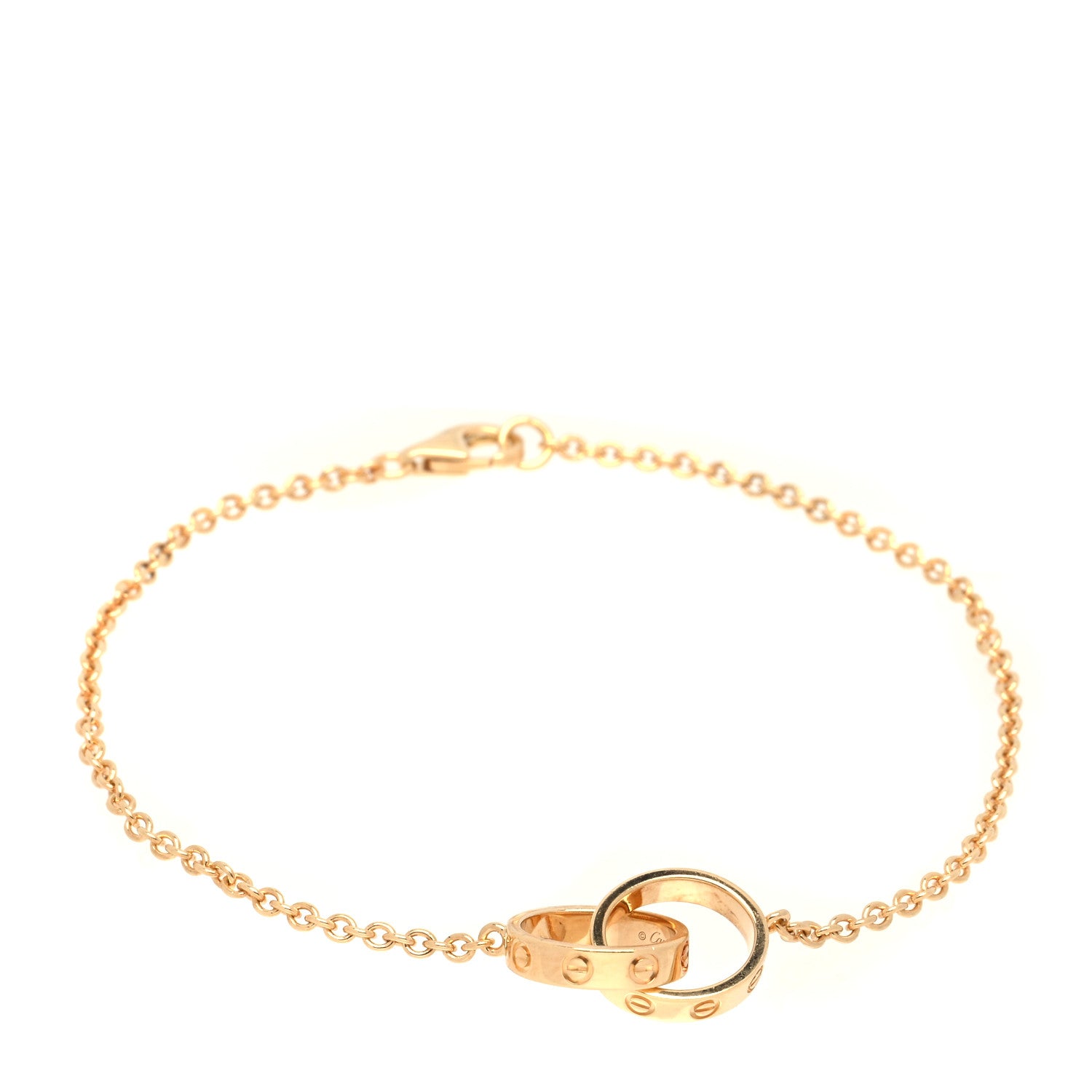 Cartier 18K Yellow Gold Interlocking LOVE Bracelet 1 of 6