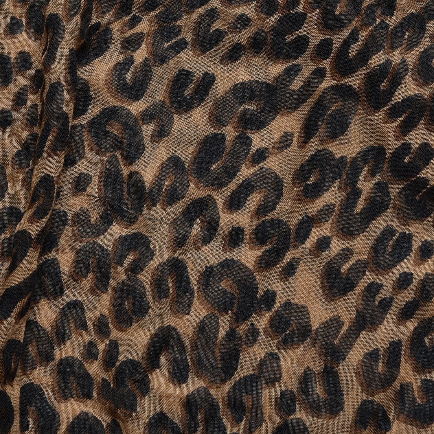 Louis Vuitton Cashmere Silk Leopard Etole Stole Marron 5 of 8