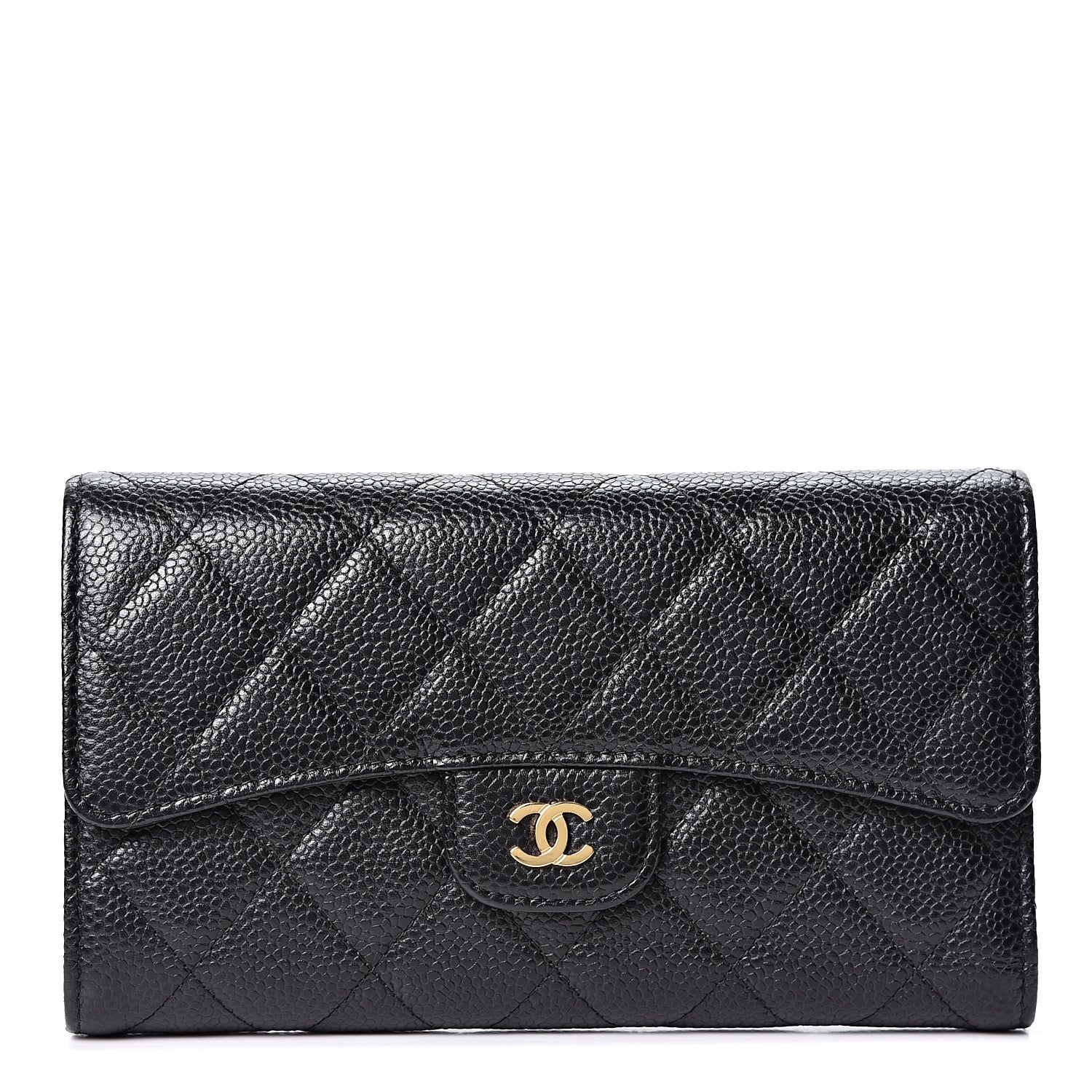 Chanel Caviar Quilted Large Flap Wallet Black 1 of 10