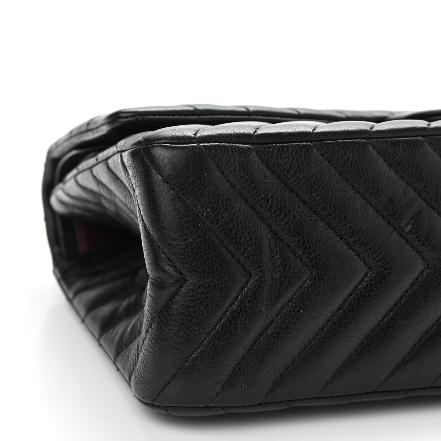 Sheepskin Chevron Quilted 2.55 Reissue 226 Flap Black
