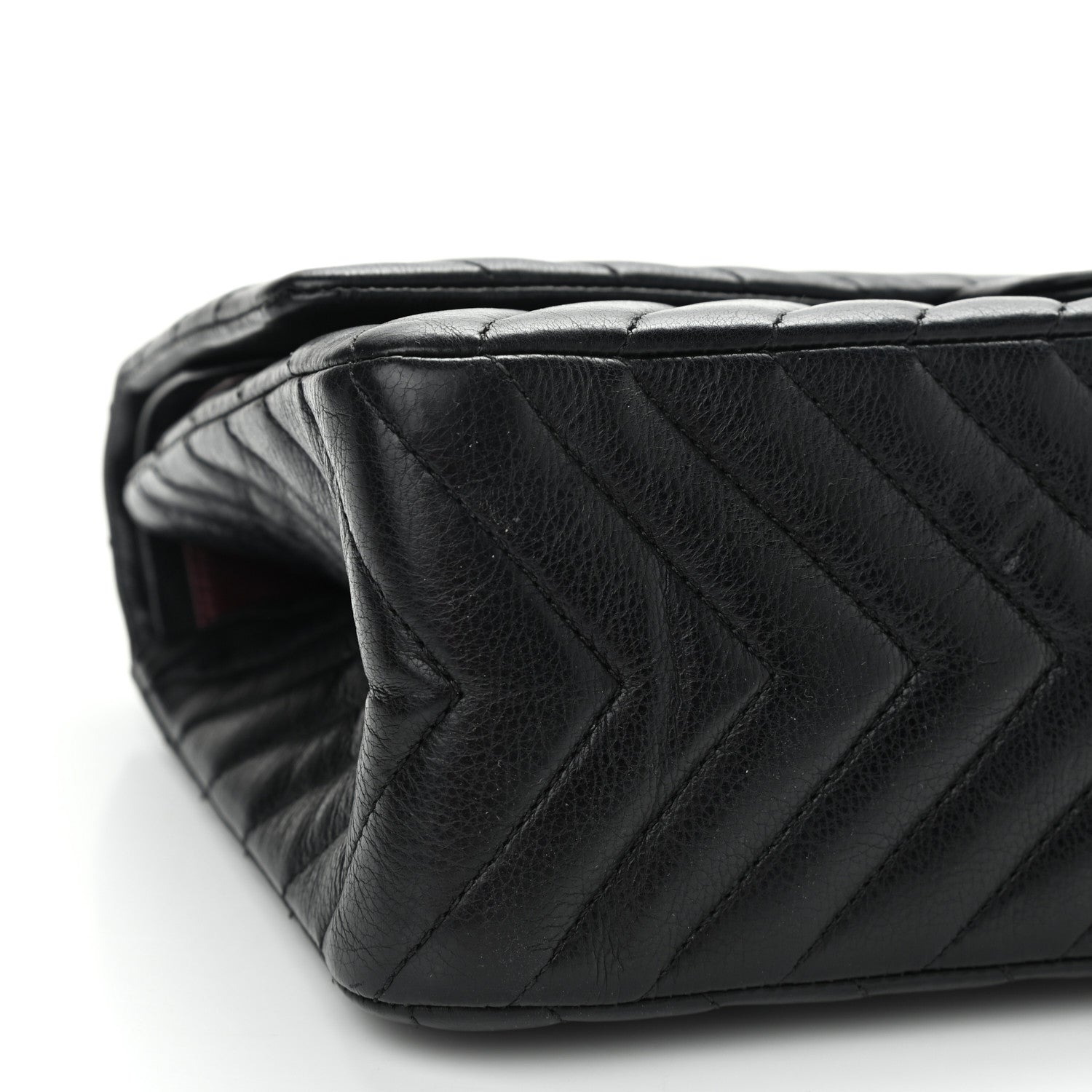 Chanel Sheepskin Chevron Quilted 2.55 Reissue 226 Flap Black 9 of 14
