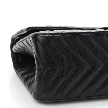 Chanel Sheepskin Chevron Quilted 2.55 Reissue 226 Flap Black 9 of 14