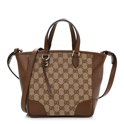 Gucci Monogram Small Bree Tote Beige Tabacco 1 of 11