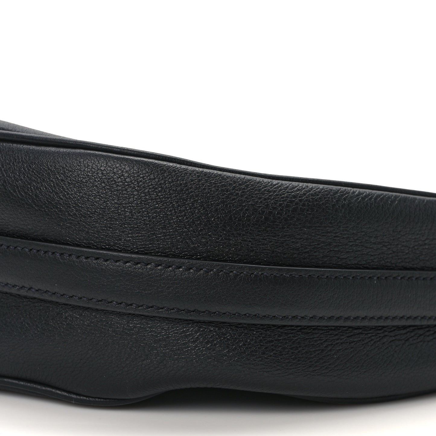 Soft Calfskin Arque Shoulder Bag Black