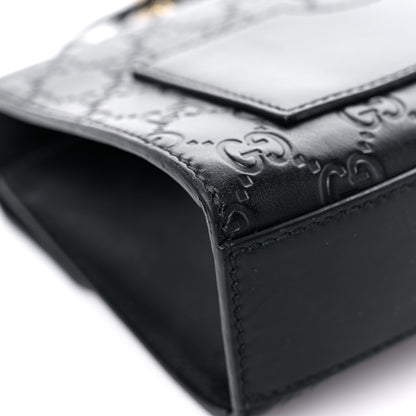 Gucci Guccissima Small Padlock Shoulder Bag Black 10 of 18
