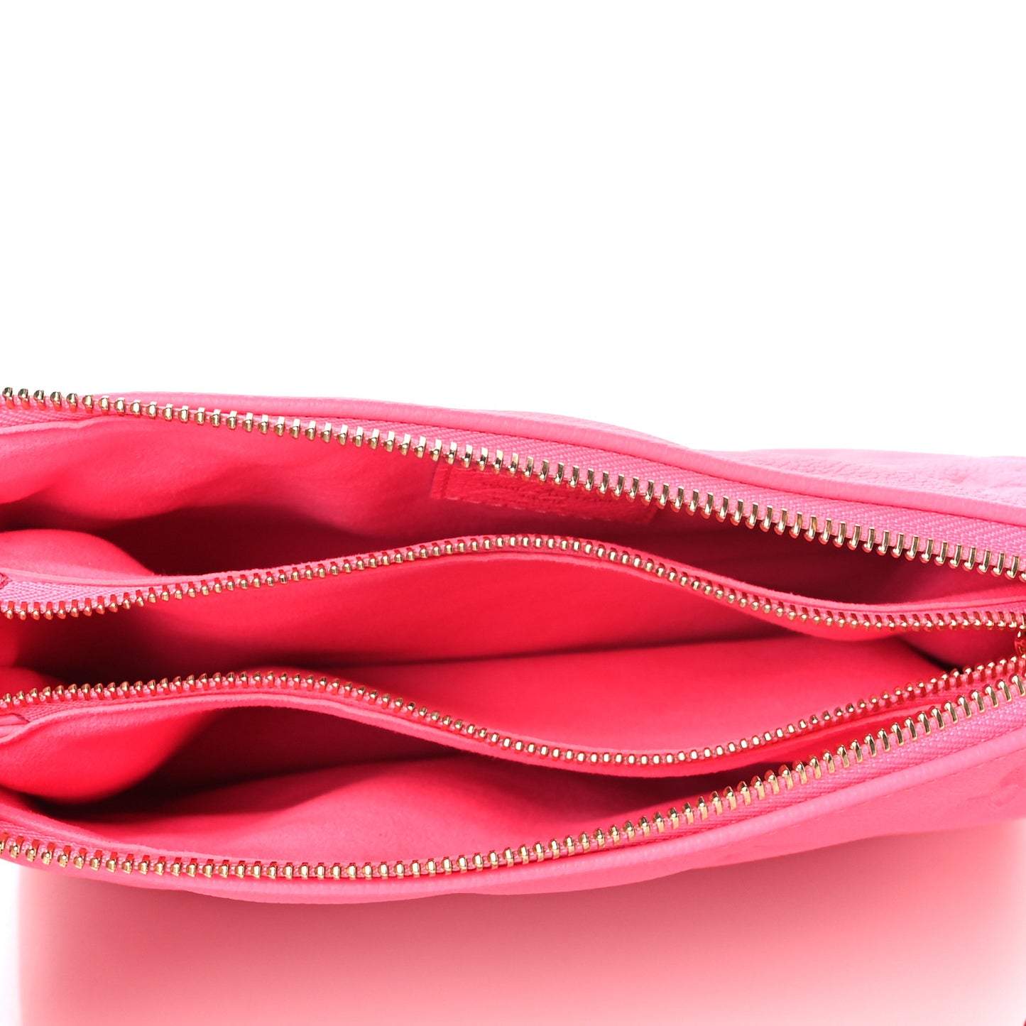 Calfskin Embossed Monogram Coussin BB Rose Fluo