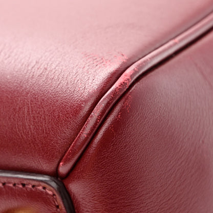 Celine Satinated Calfskin Medium 16 Top Handle Bag Light Burgundy 12 of 12