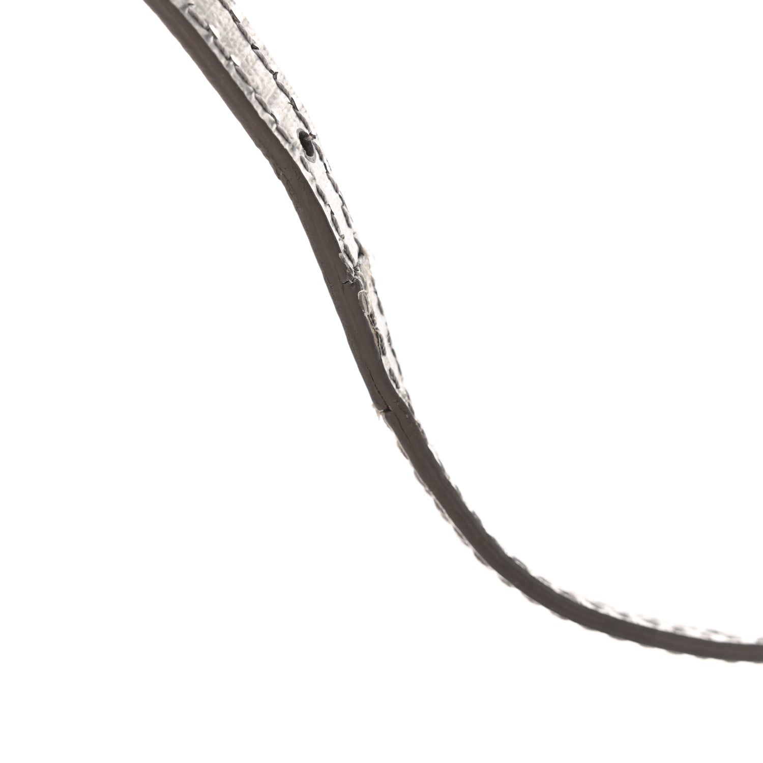 Balenciaga Metallic Textured Calfskin Logo Shopping Phone Holder Bag Silver 12 of 12