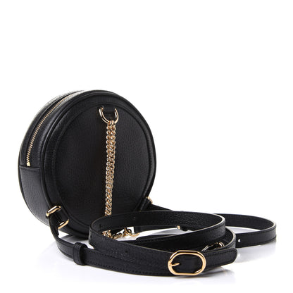 Gucci Grained Calfskin Web Mini Ophidia Round Backpack Black 2 of 10