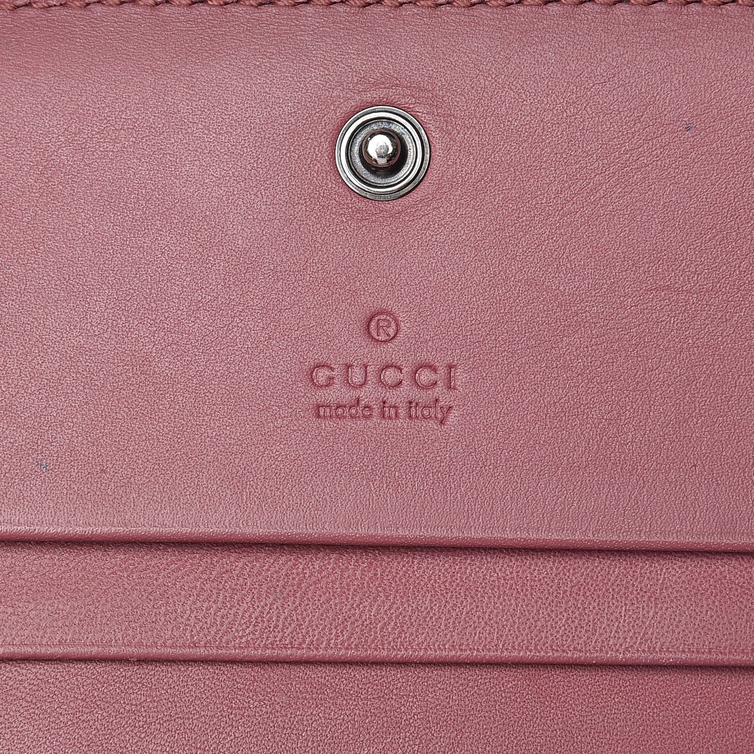 Gucci GG Supreme Monogram Blooms Card Case Beige Multicolor Dry Rose 6 of 14