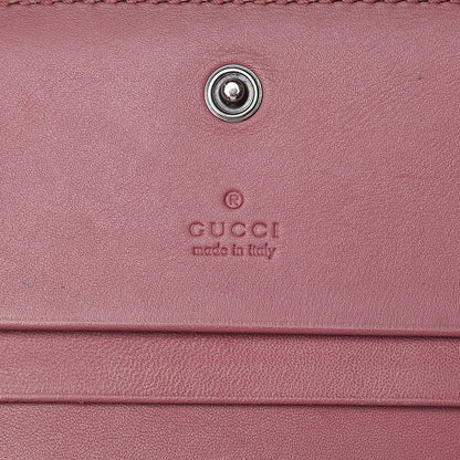 Gucci GG Supreme Monogram Blooms Card Case Beige Multicolor Dry Rose 6 of 14