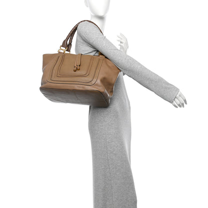 Chloe Calfskin Large New Marcie Tote Nut 2 of 9