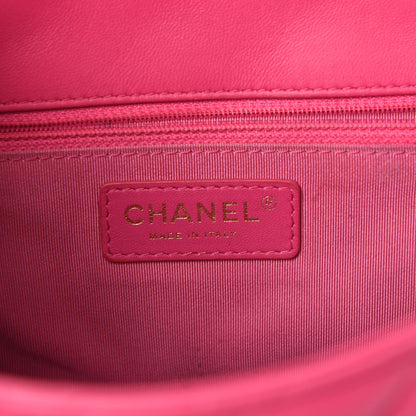 Chanel Lambskin Quilted Medium Mademoiselle Chic Flap Pink 10 of 12