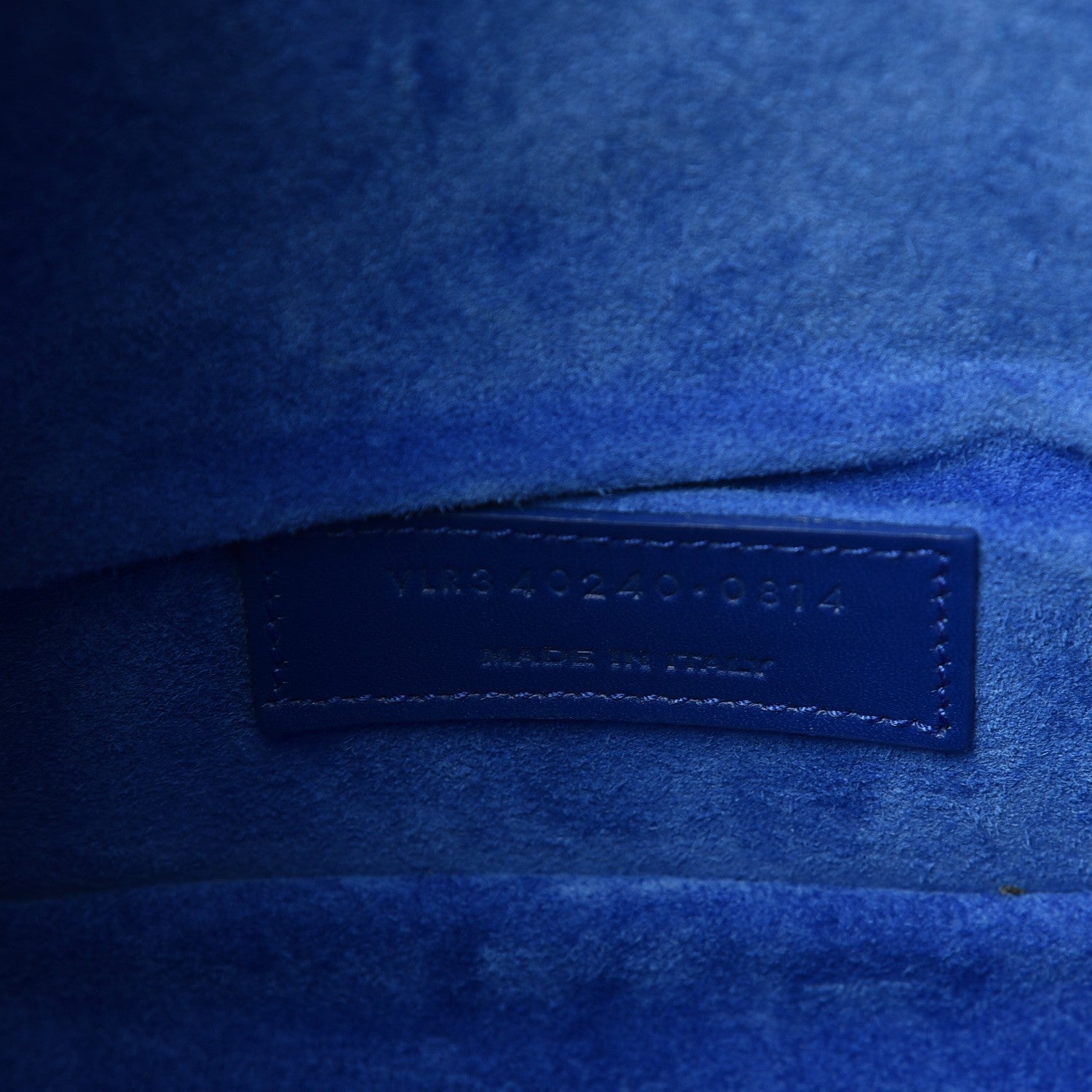 Saint Laurent Calfskin Small Emmanuelle Bucket Bag Blue Marjorelle 8 of 9