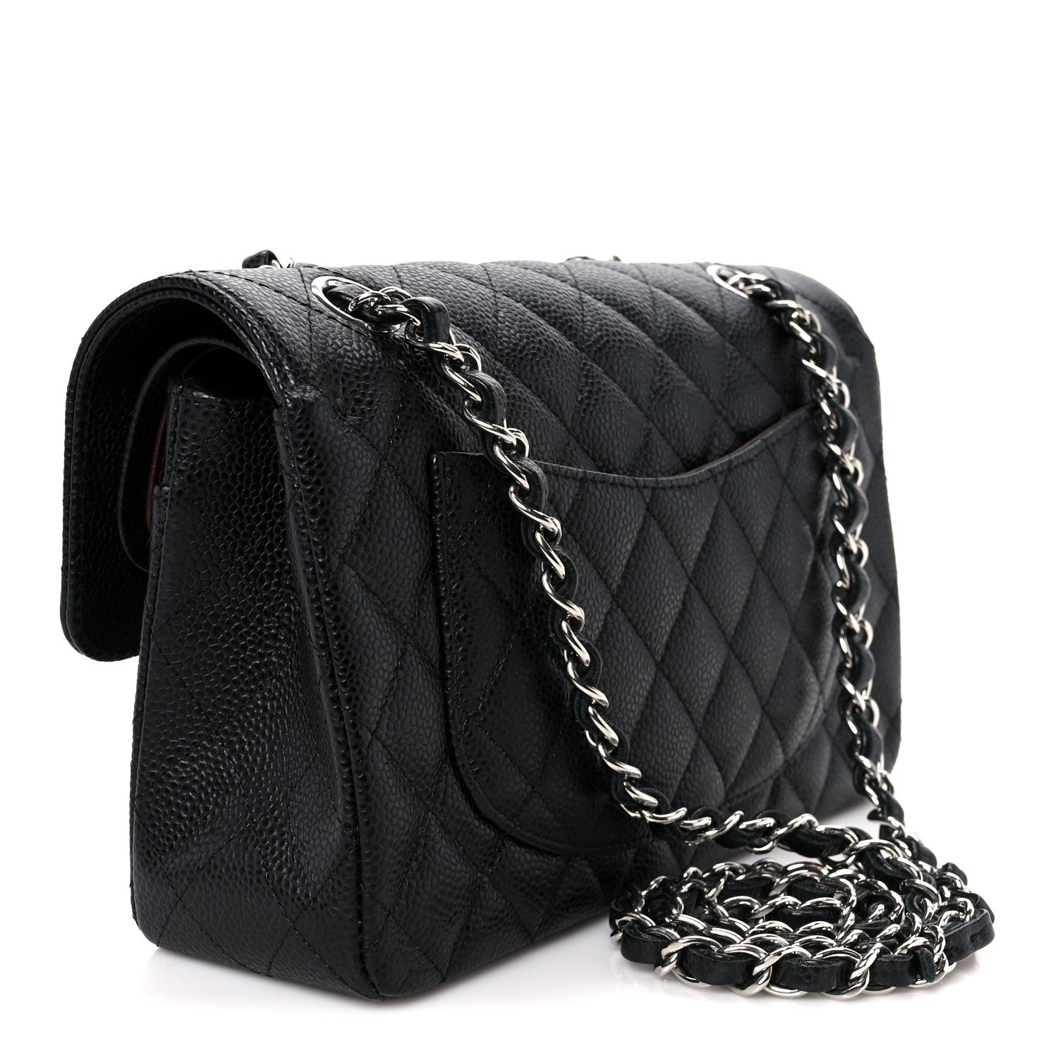 Chanel Caviar Quilted Small Double Flap Black Black 3 of 11