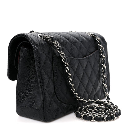 Chanel Caviar Quilted Small Double Flap Black Black 3 of 11