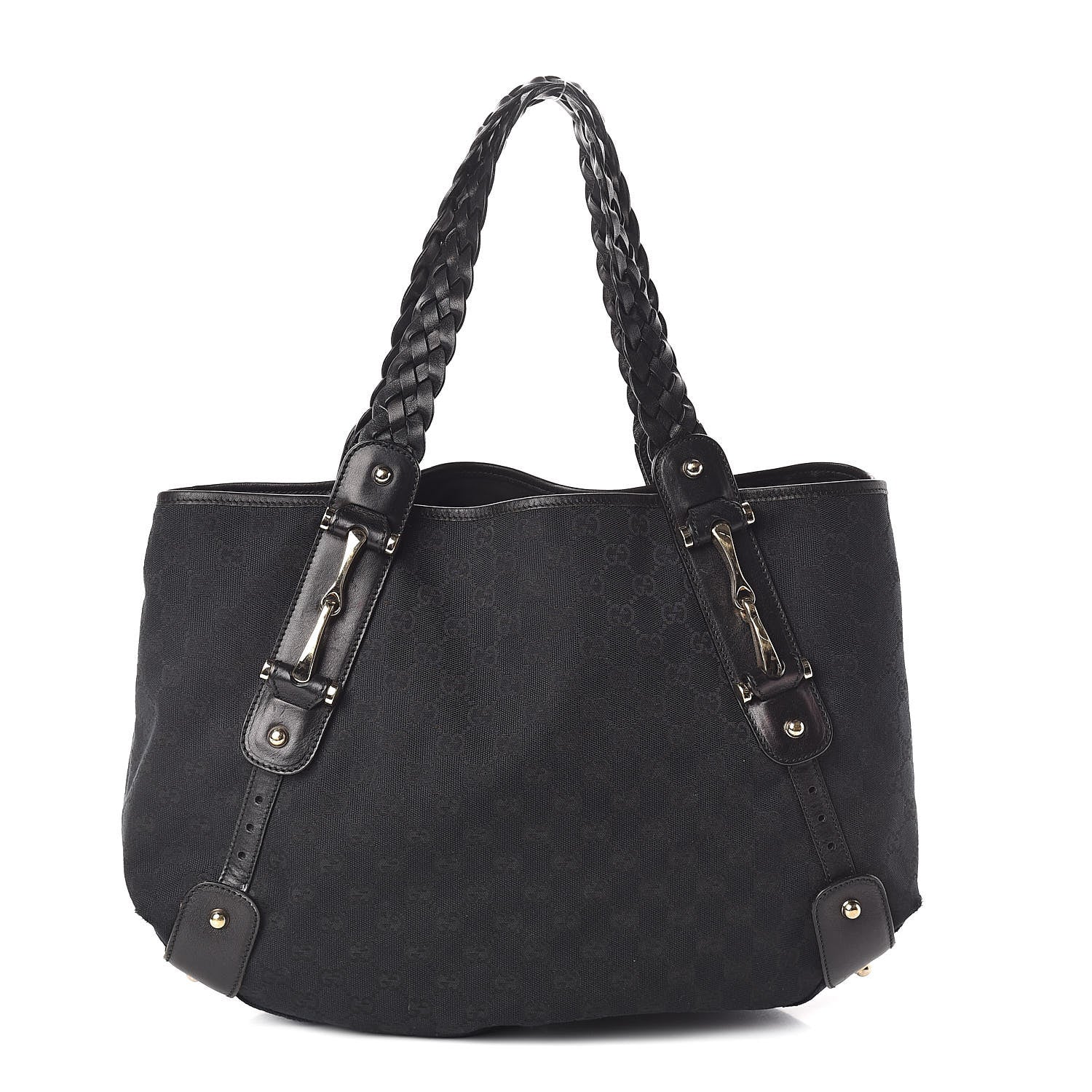 Gucci Monogram Pelham Shoulder Bag Black 1 of 9