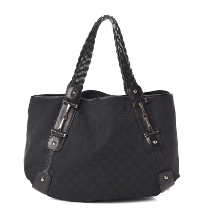 Gucci Monogram Pelham Shoulder Bag Black 1 of 9
