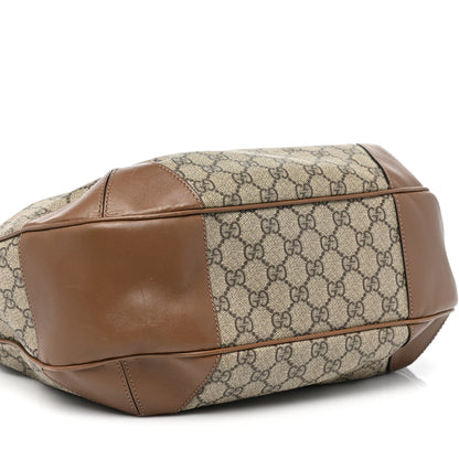 Gucci GG Supreme Monogram Margaux Calfskin Medium Nice Hobo Beige Ebony Acero 8 of 11