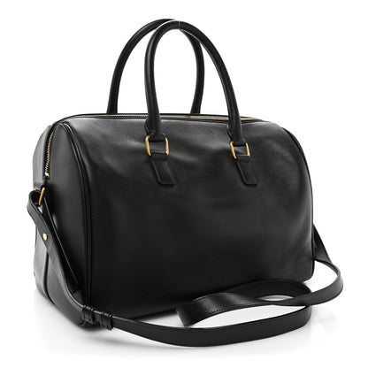 Saint Laurent Calfskin Classic Duffle 6 Black 3 of 16