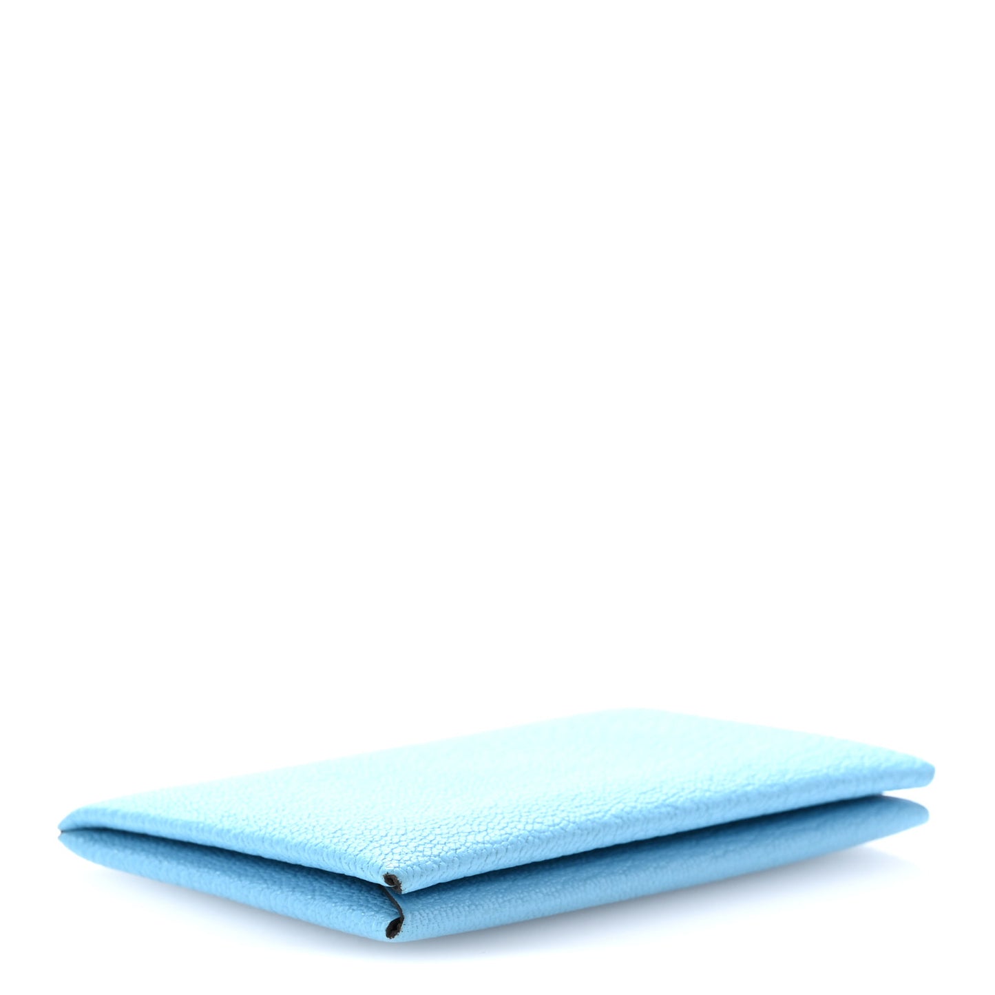 Chevre Mysore Verso Calvi Card Case Celeste Kraft
