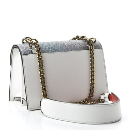 Christian Louboutin Glitter Calfskin Elisa Mini Shoulder Bag Multicolor Snow 3 of 9