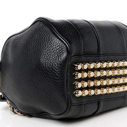 Alexander Wang Pebbled Lambskin Mini Rockie Black Pale Gold Hardware 8 of 9